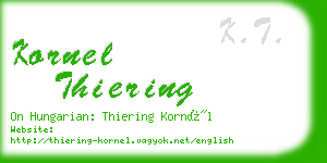 kornel thiering business card
